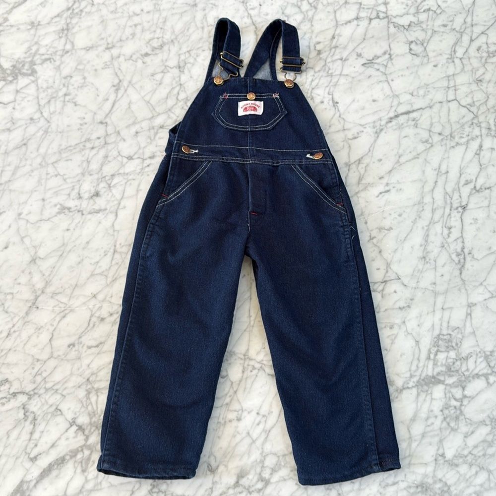 Vintage Round House Overalls Dark Denim Sz 4/5